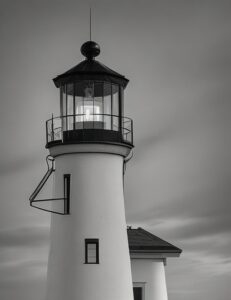 Lighthouse before a storm.