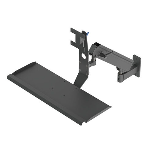 Industrial Flex 360 Monitor Mount w/ Integrated Keyboard Tray
